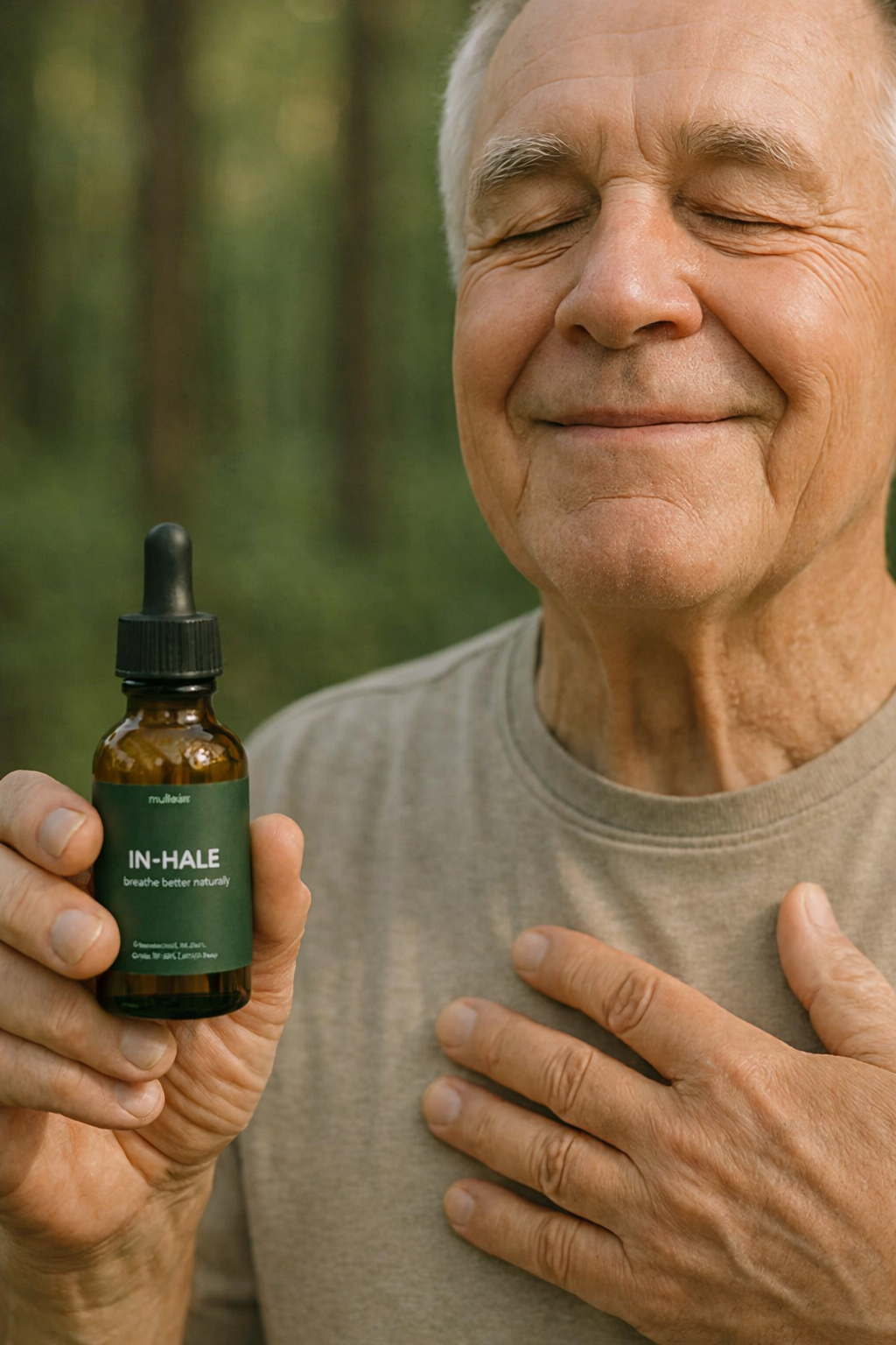 Man experiencing sensory relief