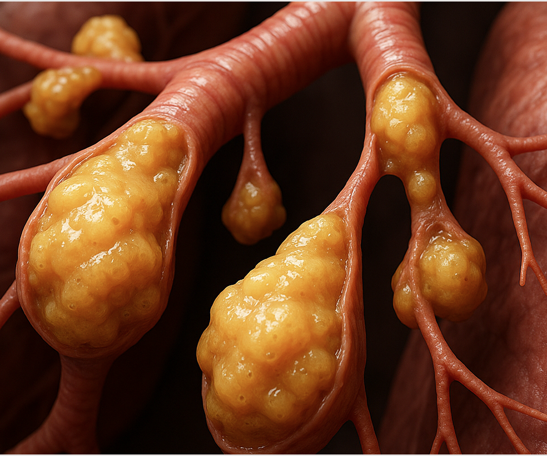 1. Thick, Sticky Mucus Blocks Your Airways